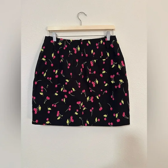 Anthropologie Cherry Print Skirt - Picture 2 of 3